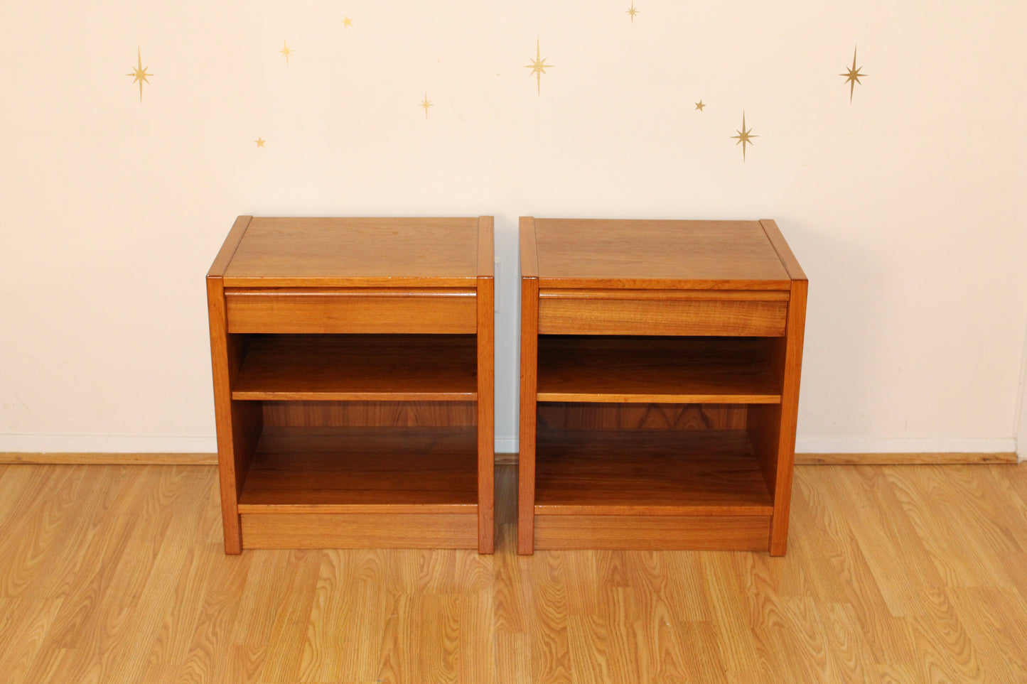 Pair of Danish Teak Nightstands by Jesper
