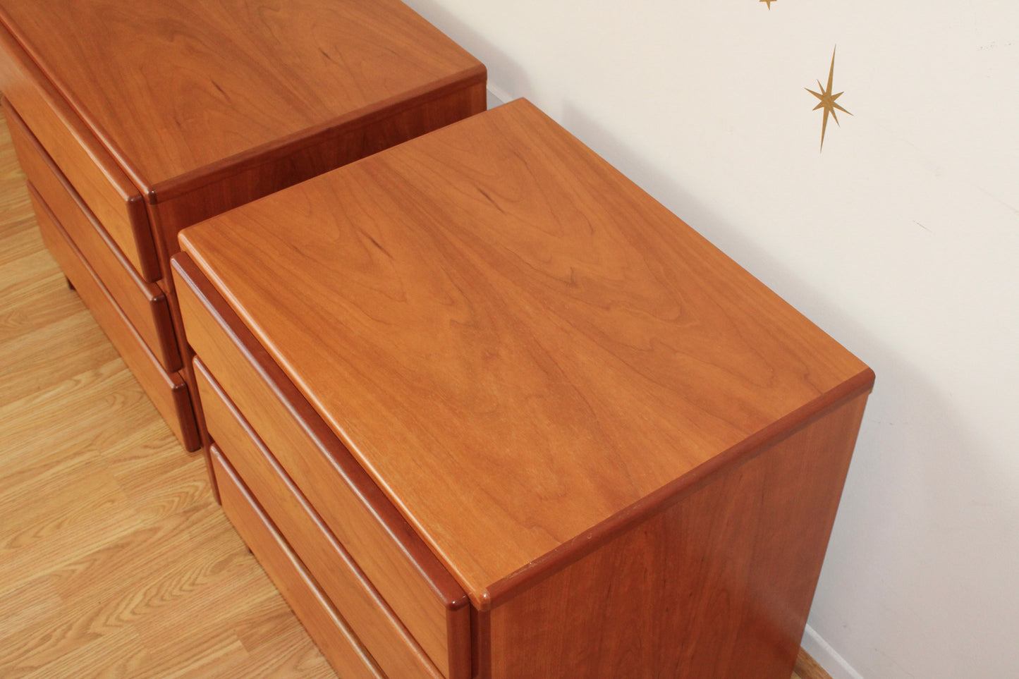 Pair of Vintage Teak Nightstands