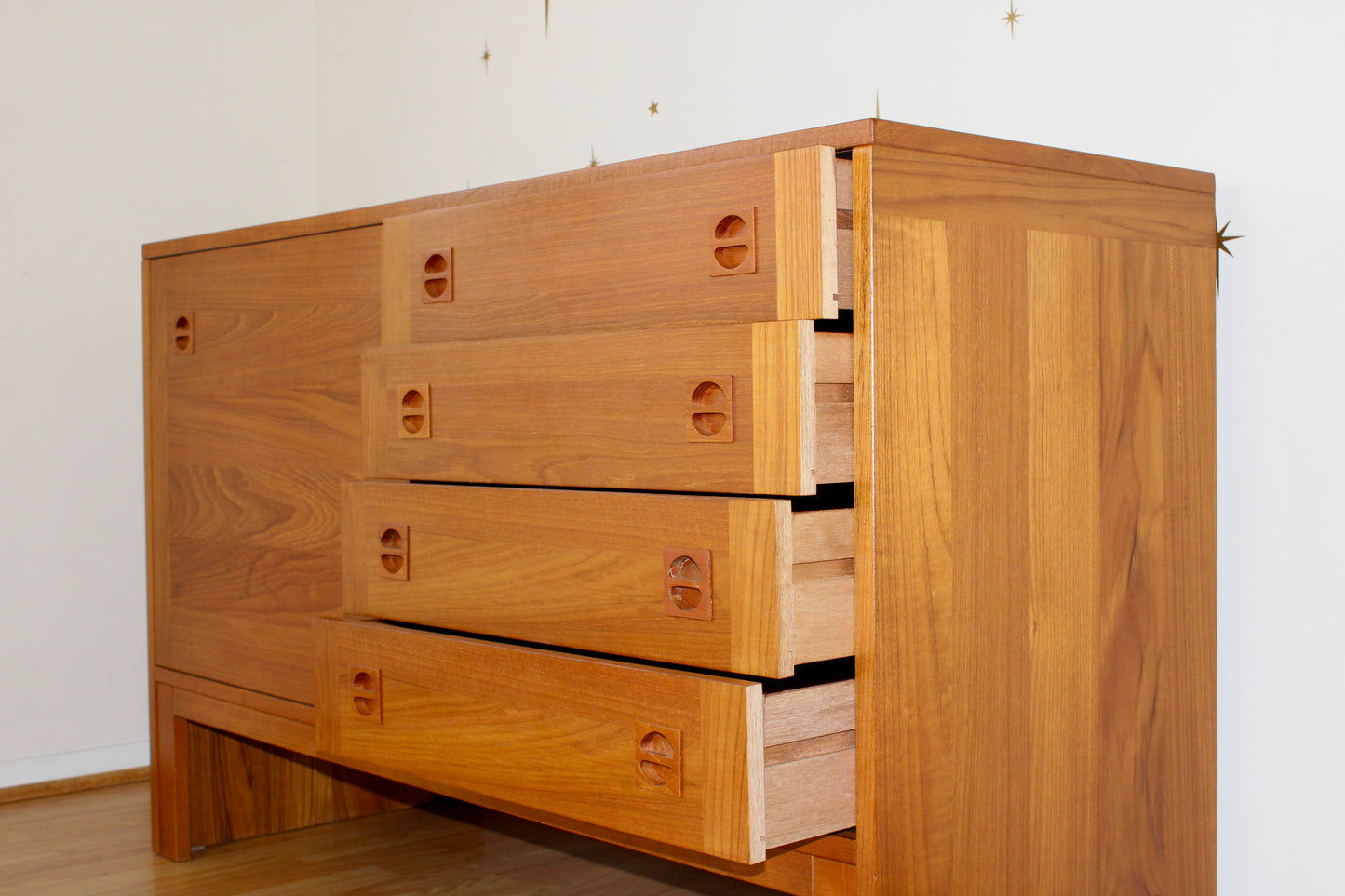 Danish Modern Teak Compact Credenza/Buffet