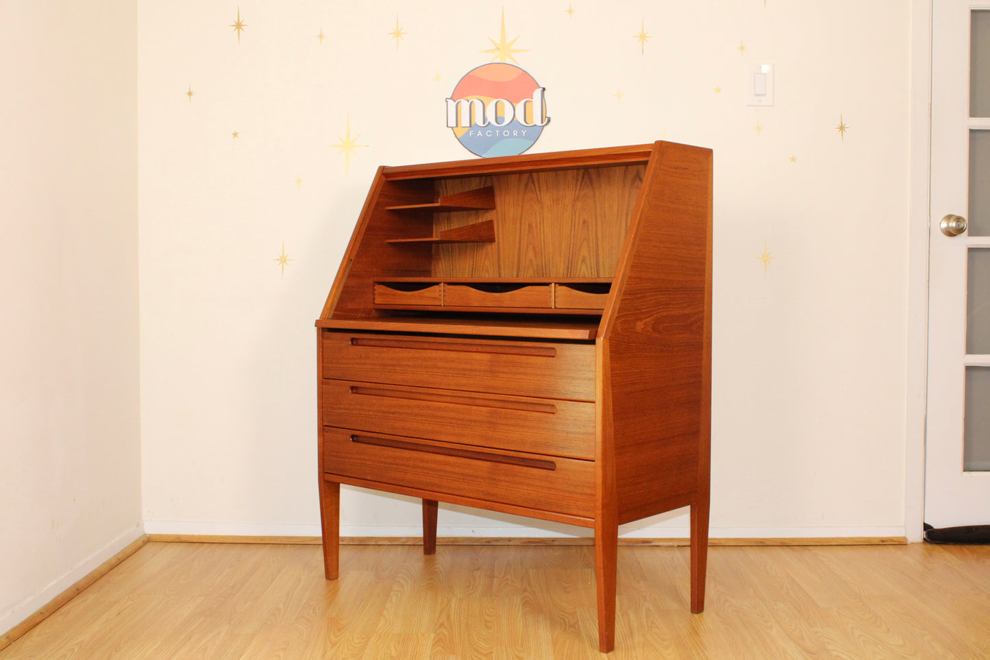 Kai Kristiansen - Danish Teak Compact Secretary Desk