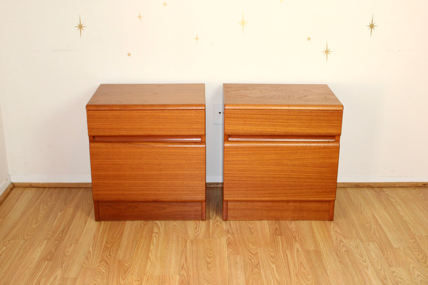 Pair of Danish Teak Nightstands