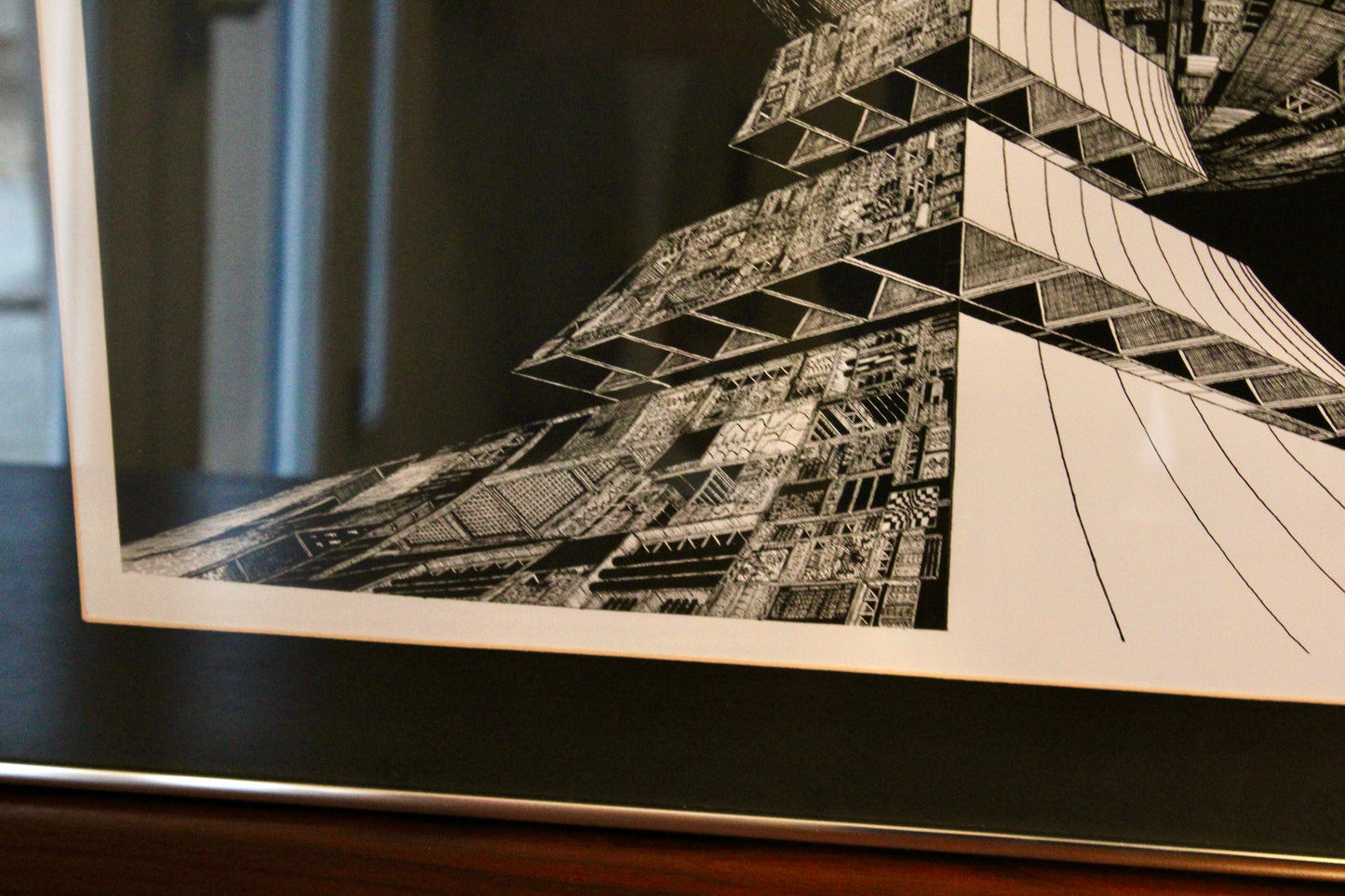 Ronald Baum - Framed Print "Parallel Entities of Eminence", 1978