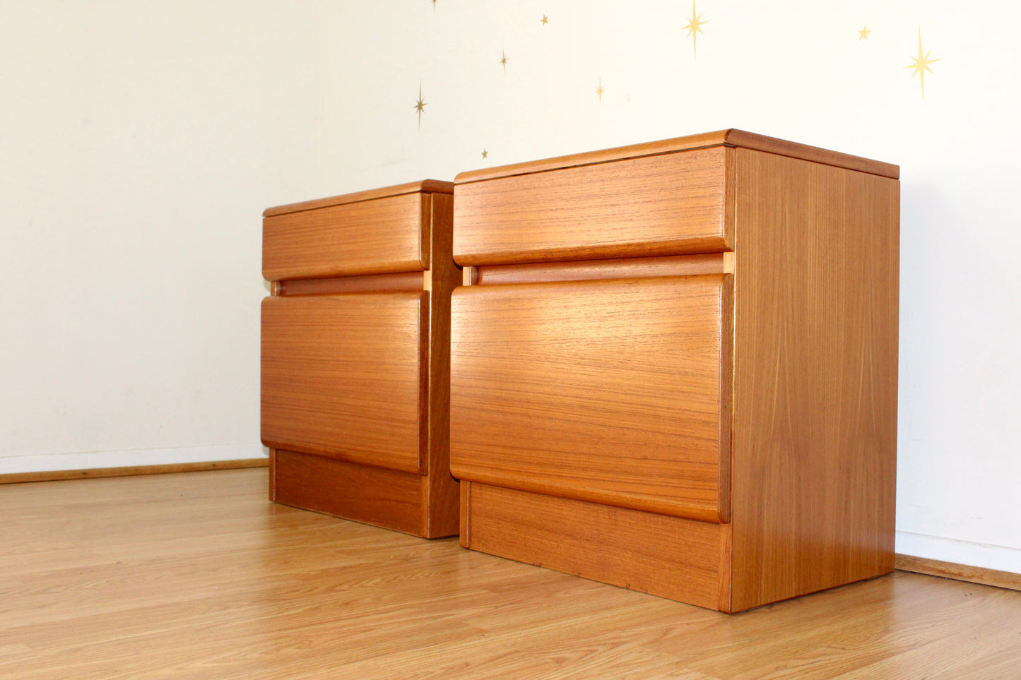 Pair of Danish Teak Nightstands