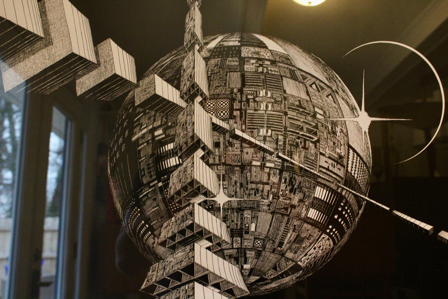 Ronald Baum - Framed Print "Parallel Entities of Eminence", 1978