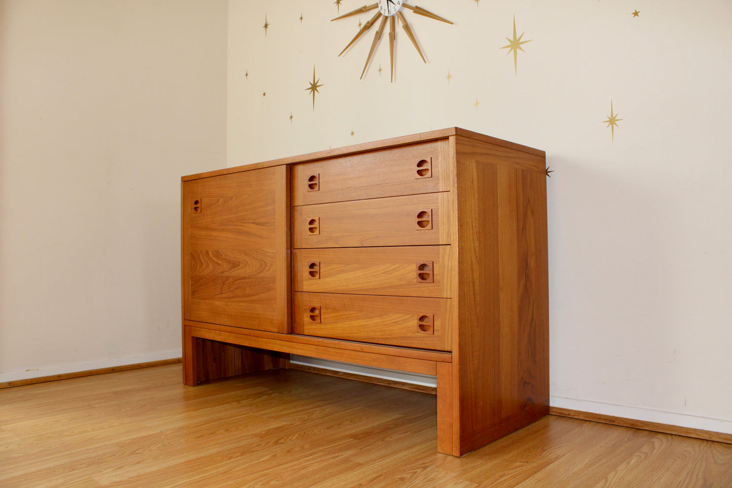 Danish Modern Teak Compact Credenza/Buffet
