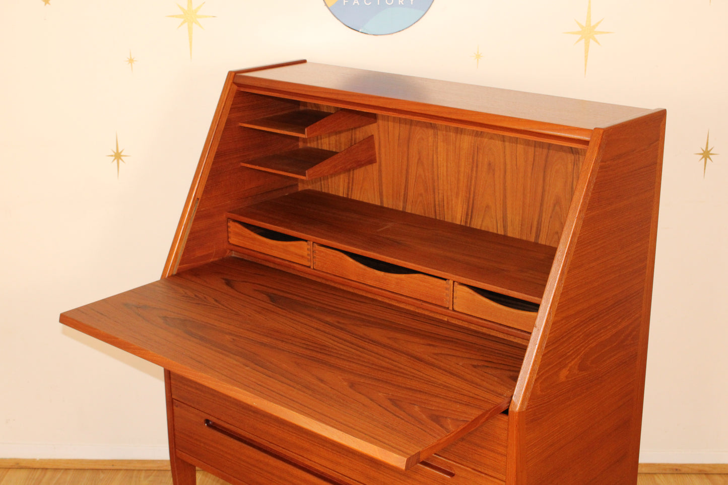 Kai Kristiansen - Danish Teak Compact Secretary Desk