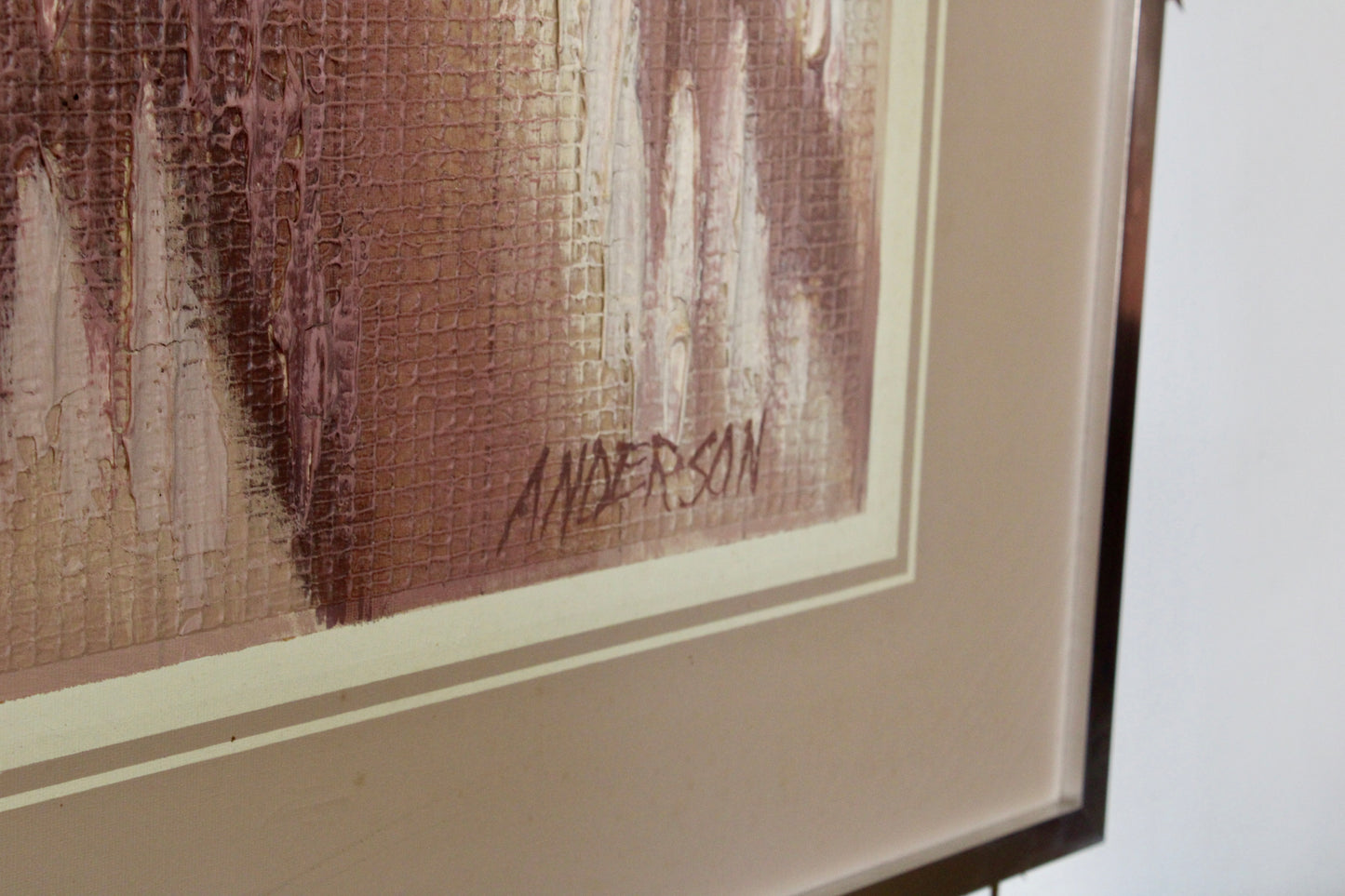 Daniel Anderson - Large Framed Mid-Century Abstract Painting