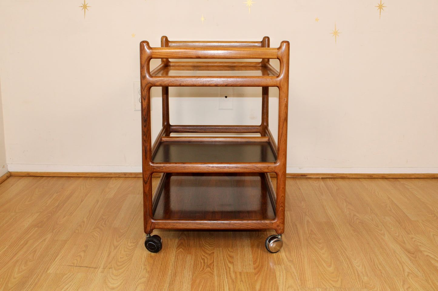 Henning Korch - Danish Rosewood 3-Tier Bar Cart/Trolley