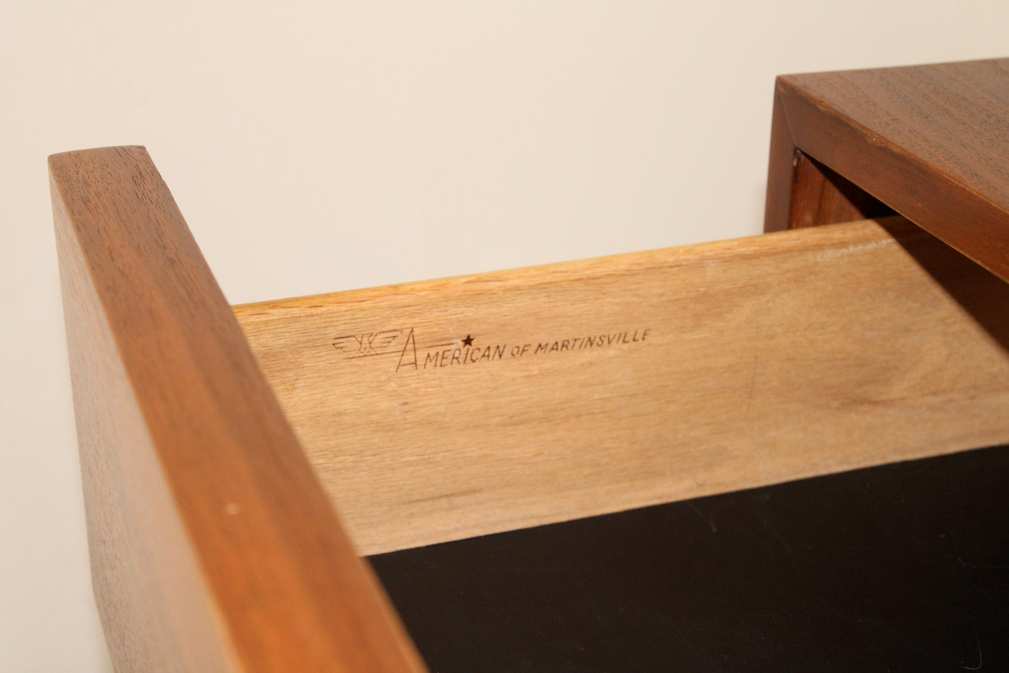 Pair of American Modernist Walnut Nightstands