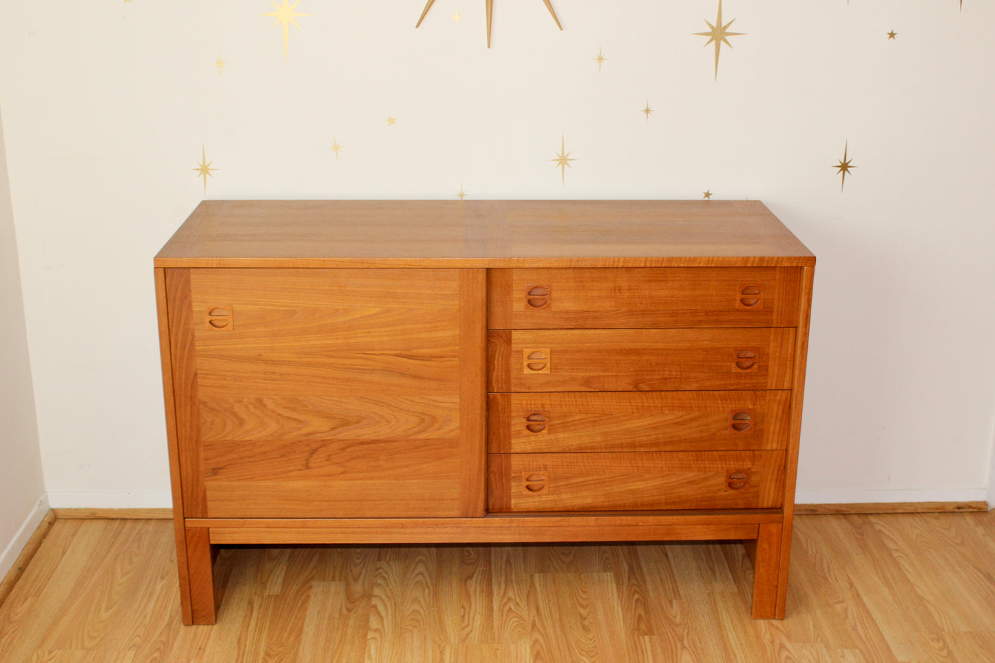 Danish Modern Teak Compact Credenza/Buffet