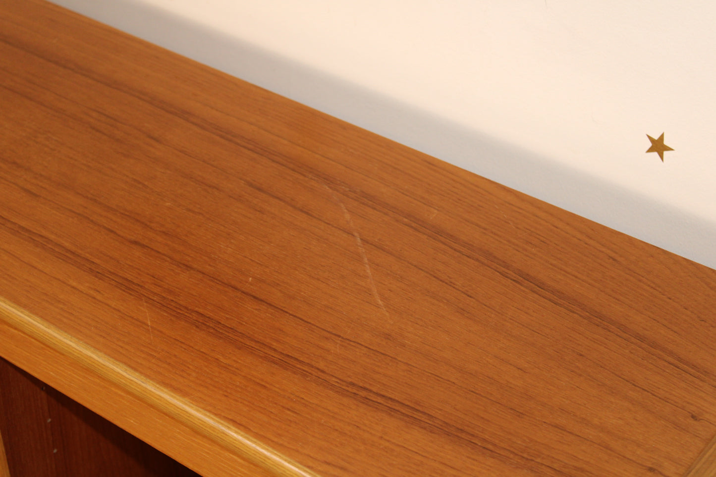 Danish Teak Low Bookcase/ Display Case / Record Holder