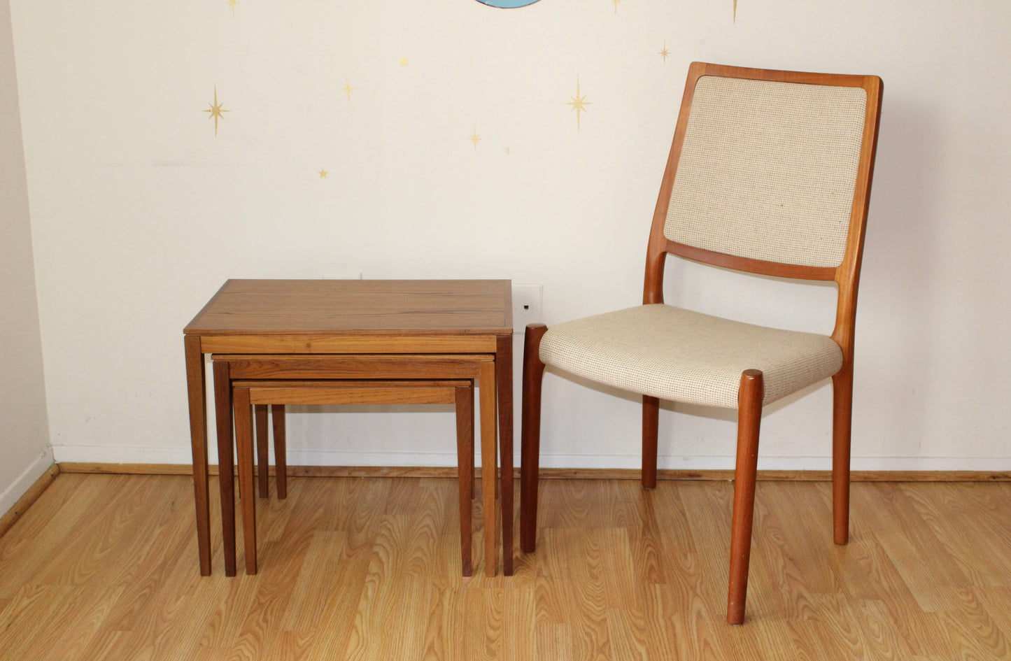 Danish Teak Nesting Tables, Set of 3
