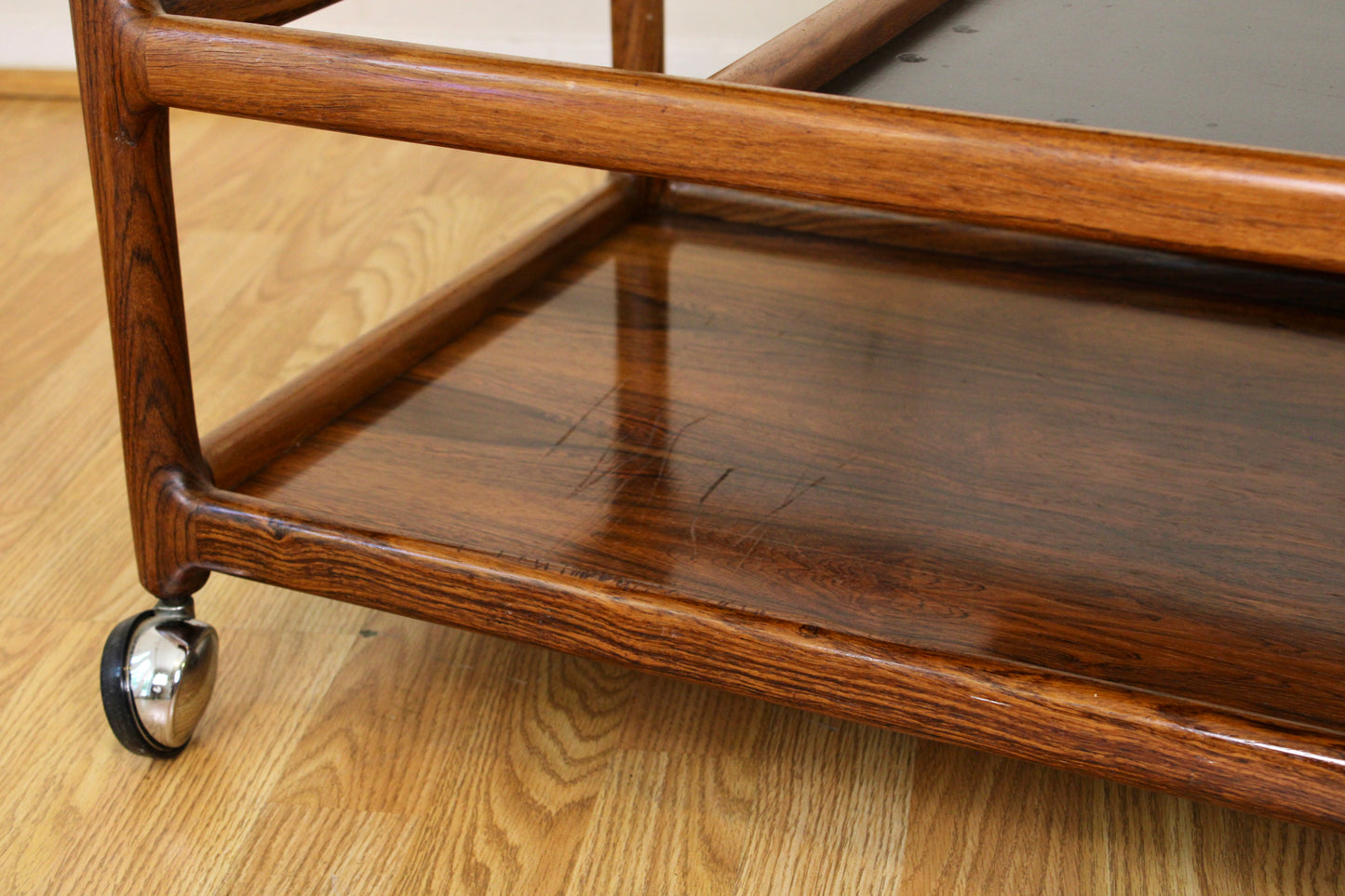 Henning Korch - Danish Rosewood 3-Tier Bar Cart/Trolley