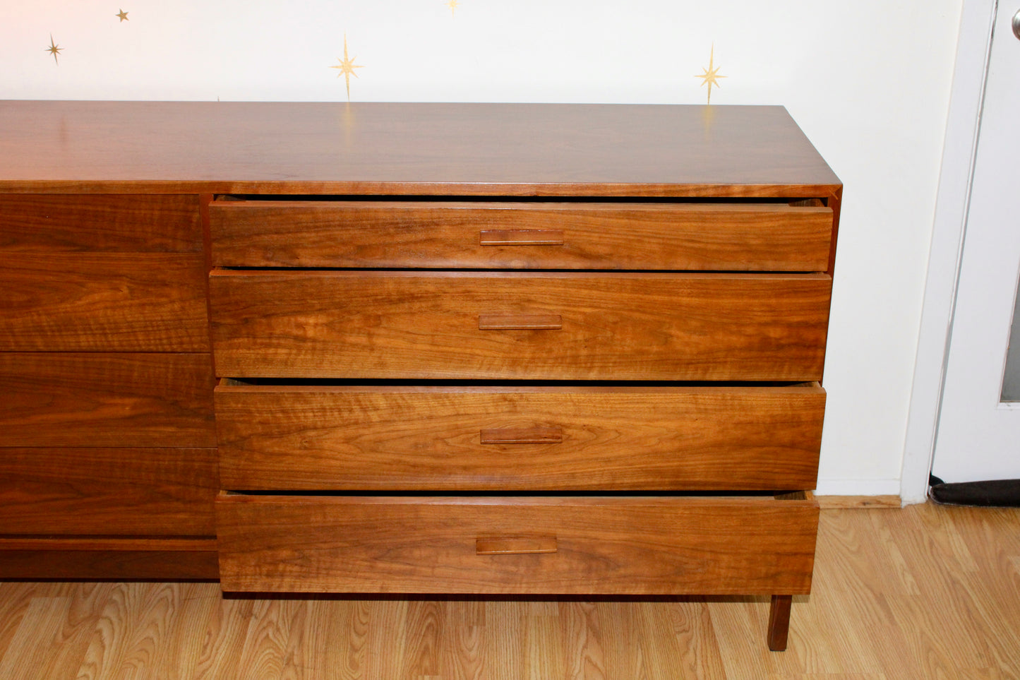 Richard Artschwager - Walnut 8 Drawer Double Dresser
