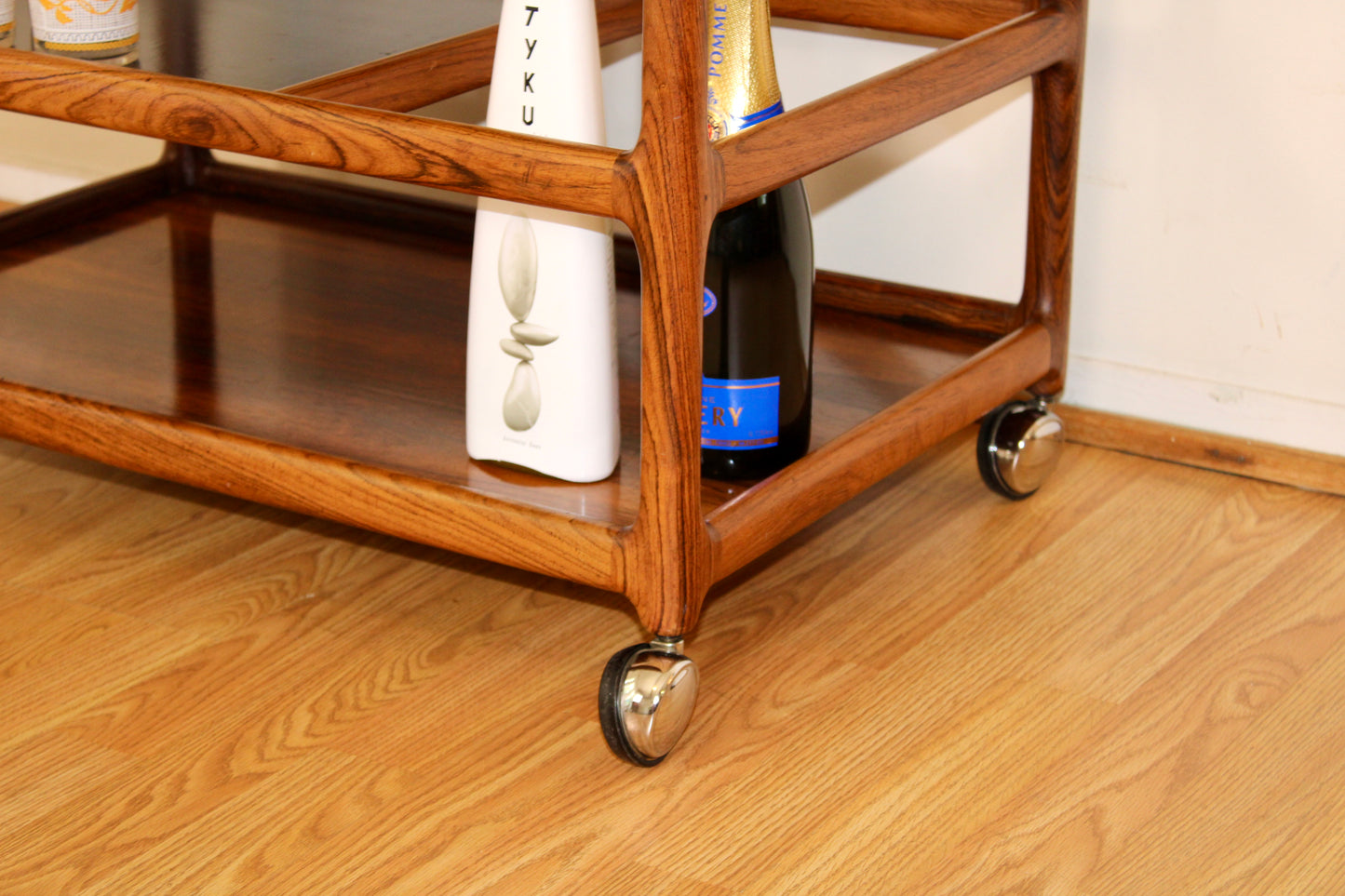 Henning Korch - Danish Rosewood 3-Tier Bar Cart/Trolley