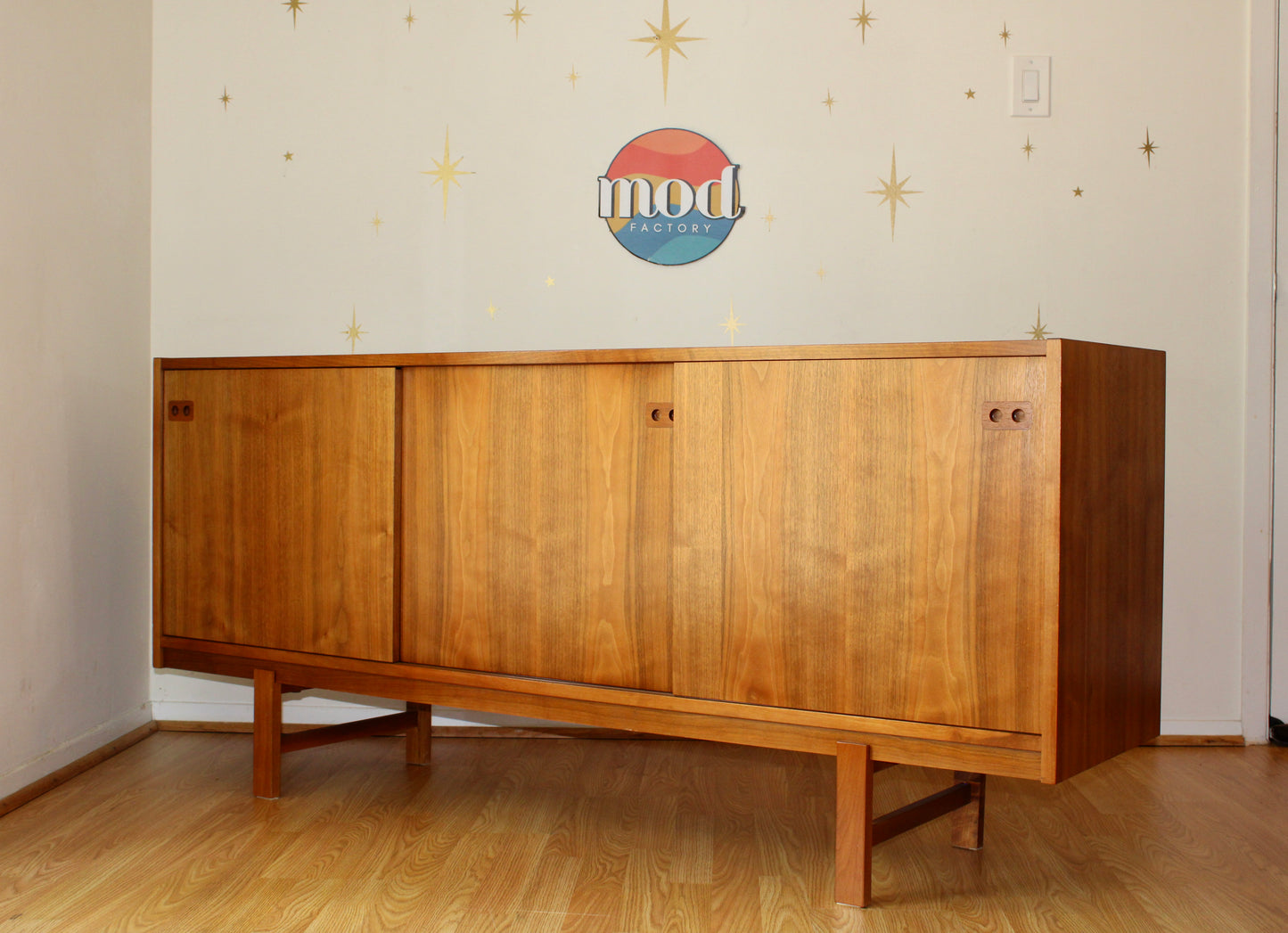 Danish Modern Teak 3-Door Sideboard