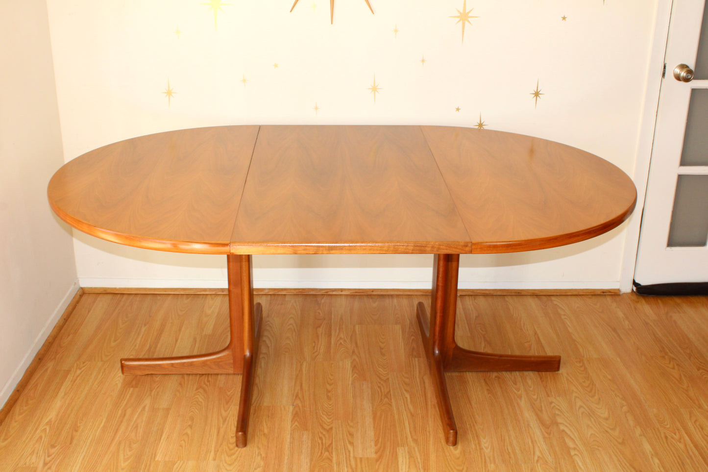 Karl-Erik Ekselius for JOC Møbler Round to Oval Teak Dining Table