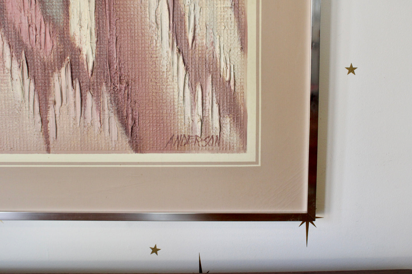 Daniel Anderson - Large Framed Mid-Century Abstract Painting