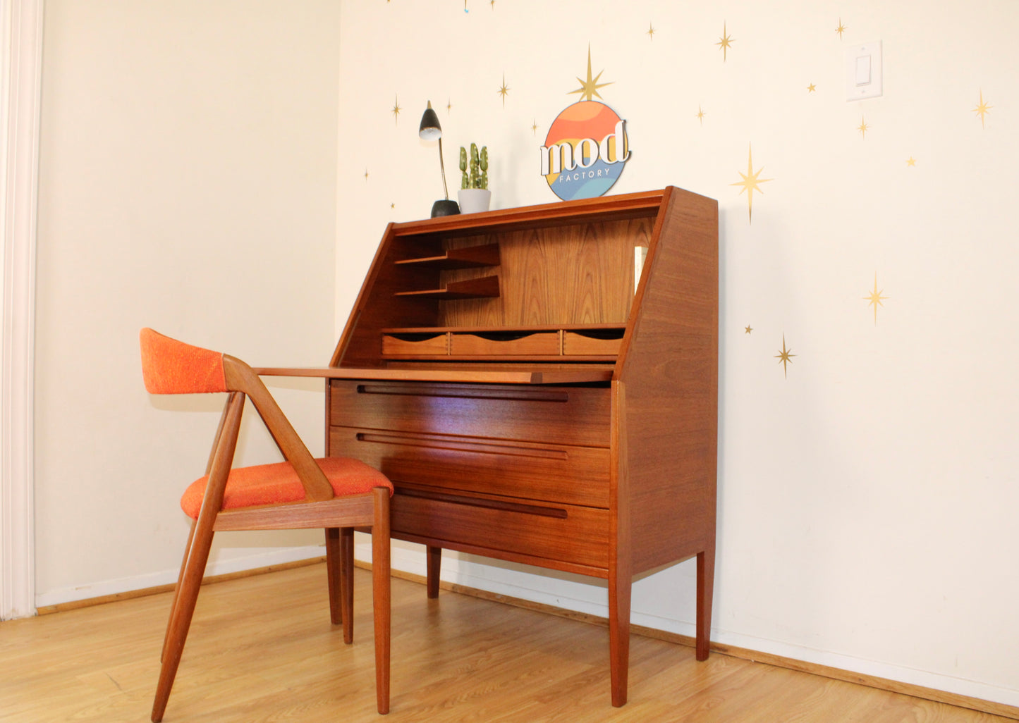 Kai Kristiansen - Danish Teak Compact Secretary Desk