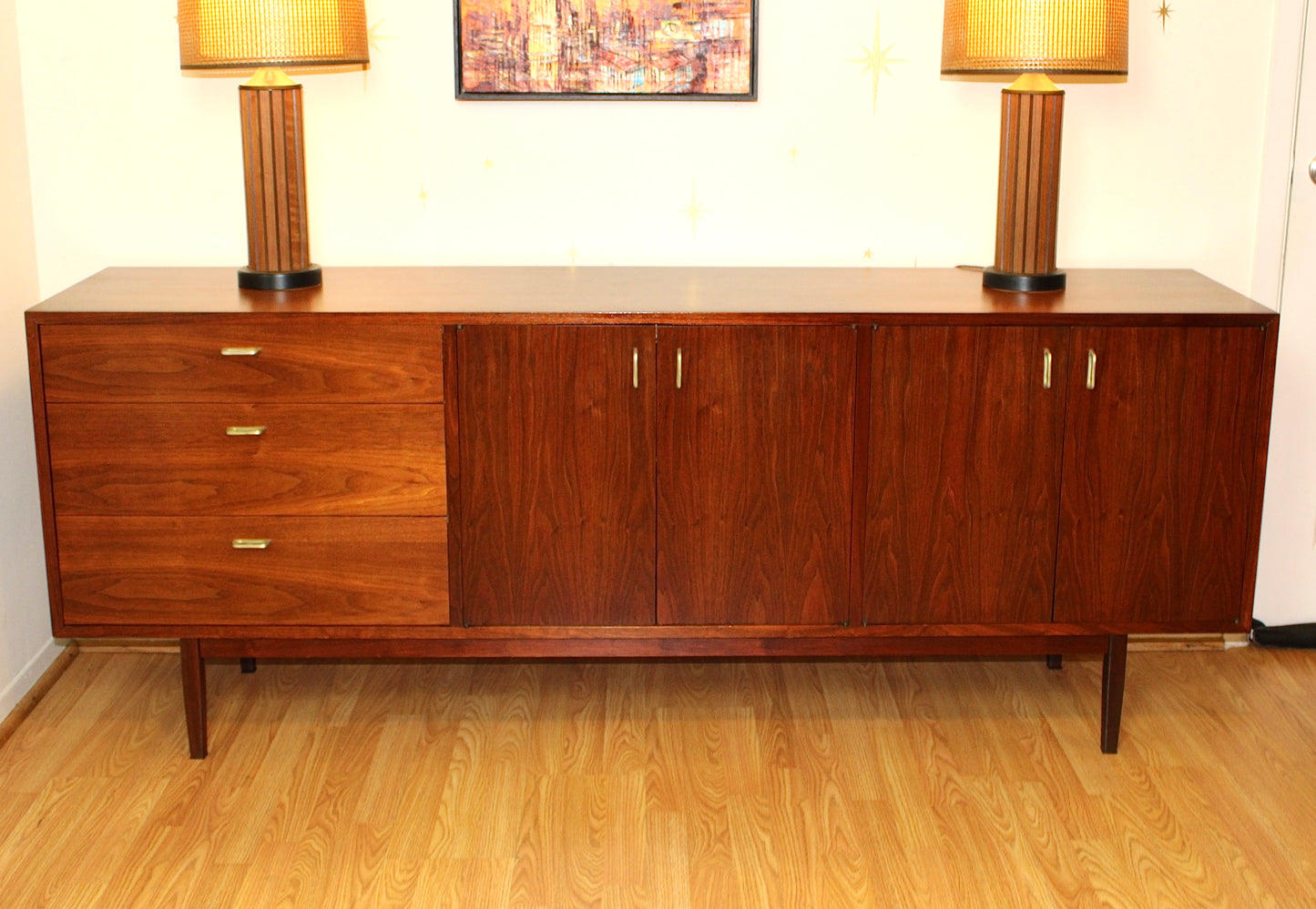 American Modernist Walnut Sideboard by Jack Cartwright