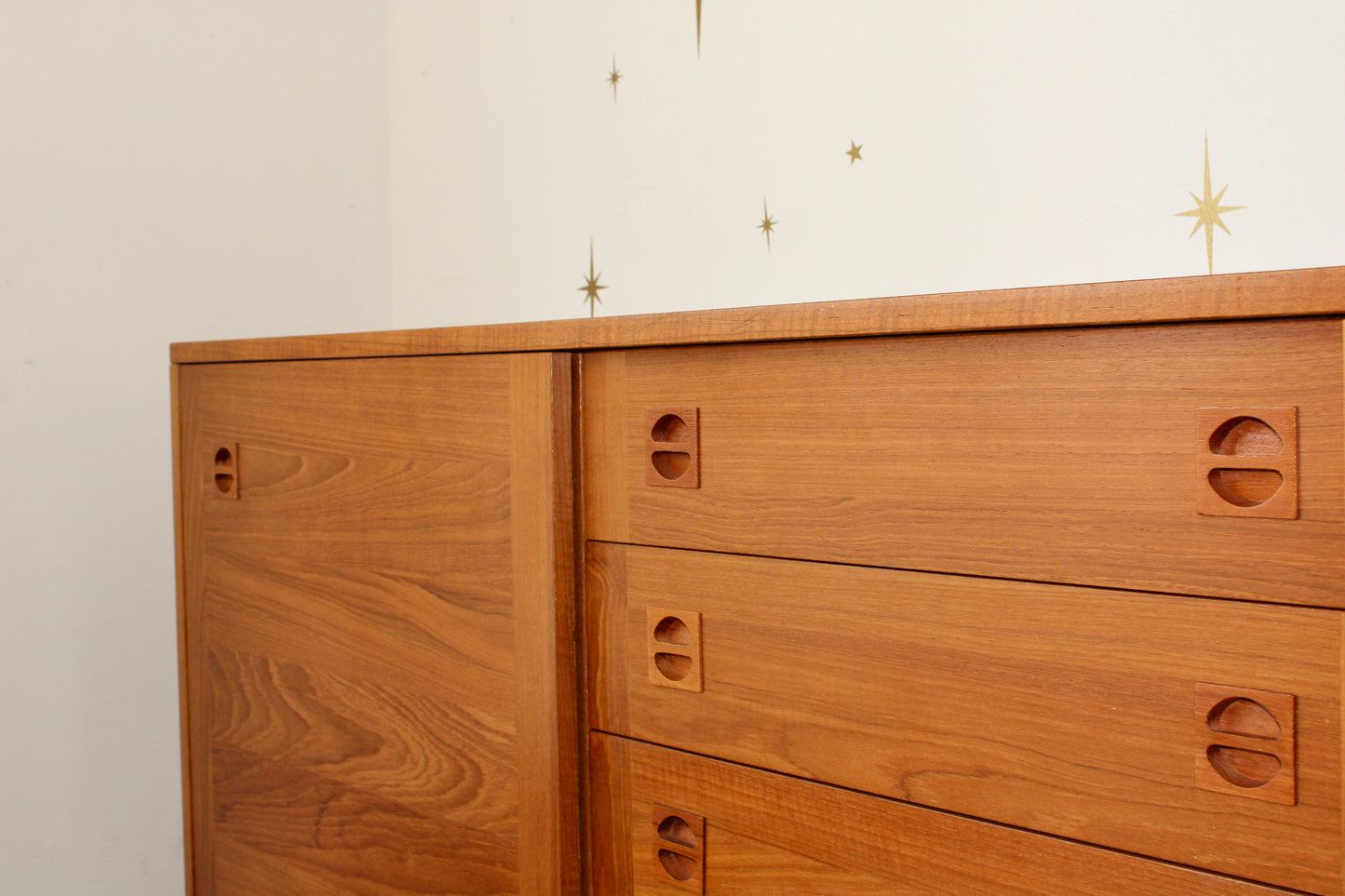 Danish Modern Teak Compact Credenza/Buffet