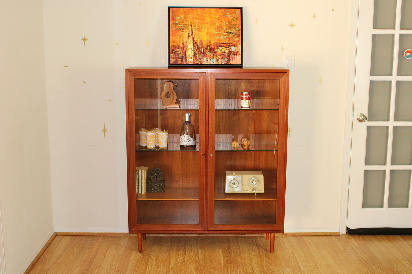 Danish Modern Teak Display Cabinet by Seljing Skabe