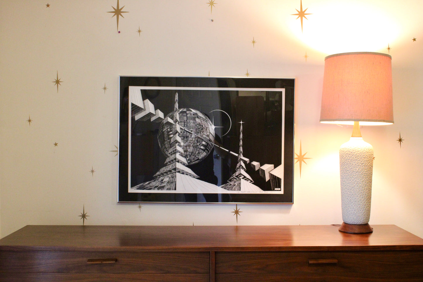 Ronald Baum - Framed Print "Parallel Entities of Eminence", 1978
