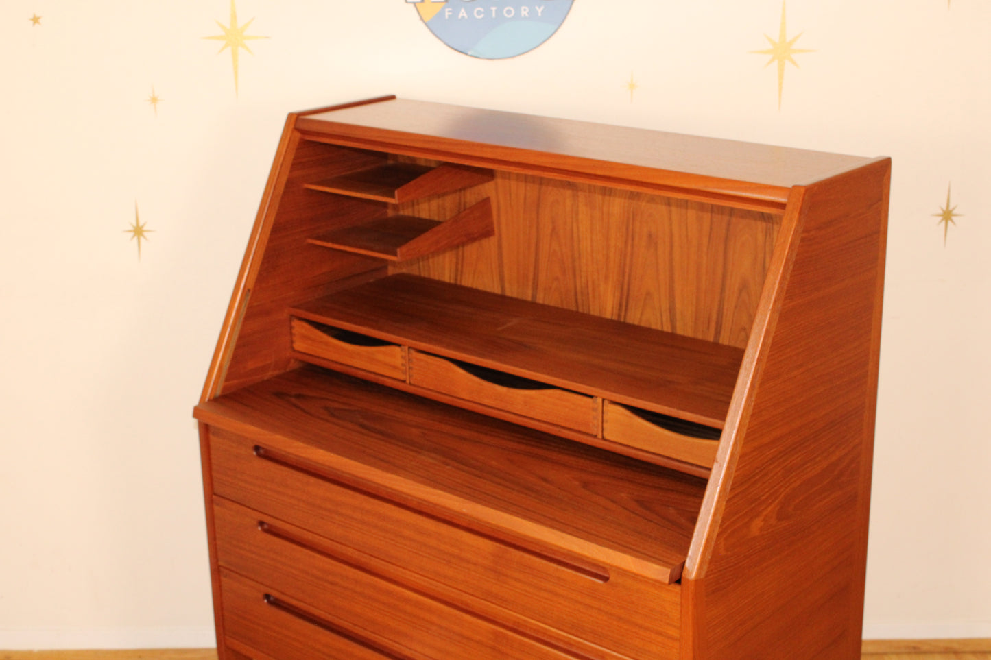 Kai Kristiansen - Danish Teak Compact Secretary Desk