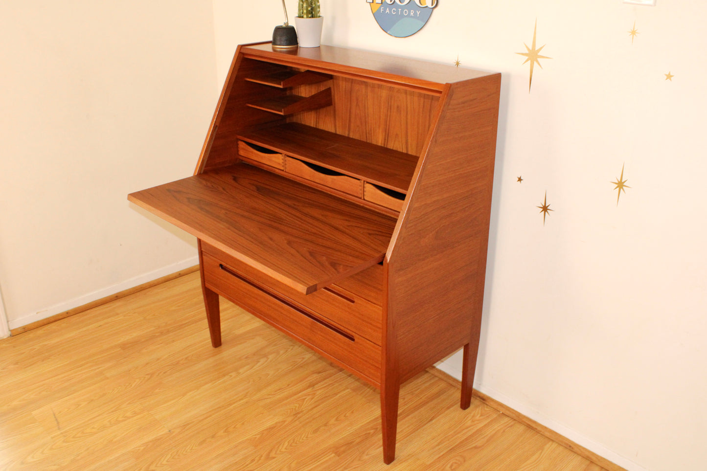 Kai Kristiansen - Danish Teak Compact Secretary Desk