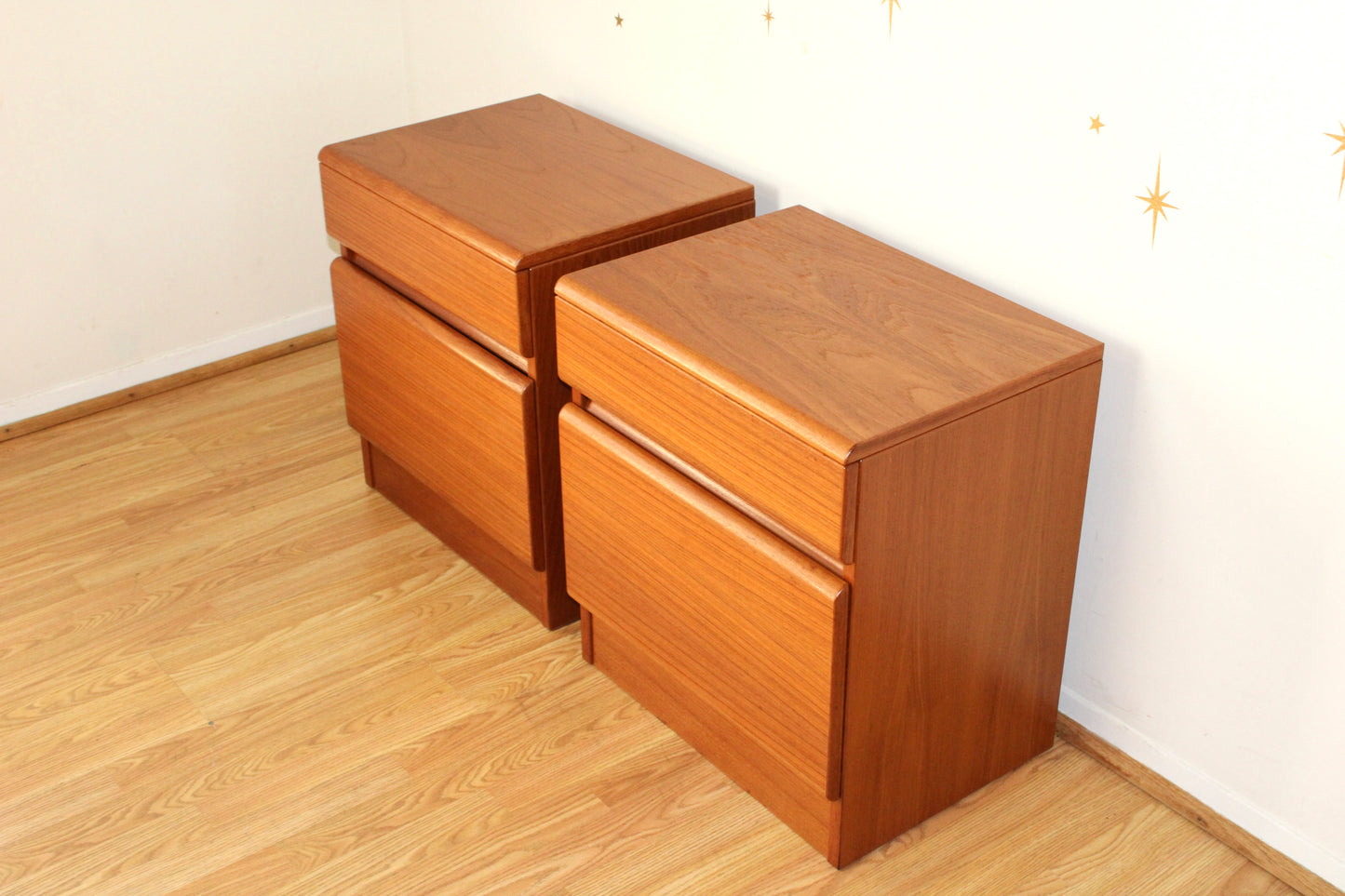 Pair of Danish Teak Nightstands