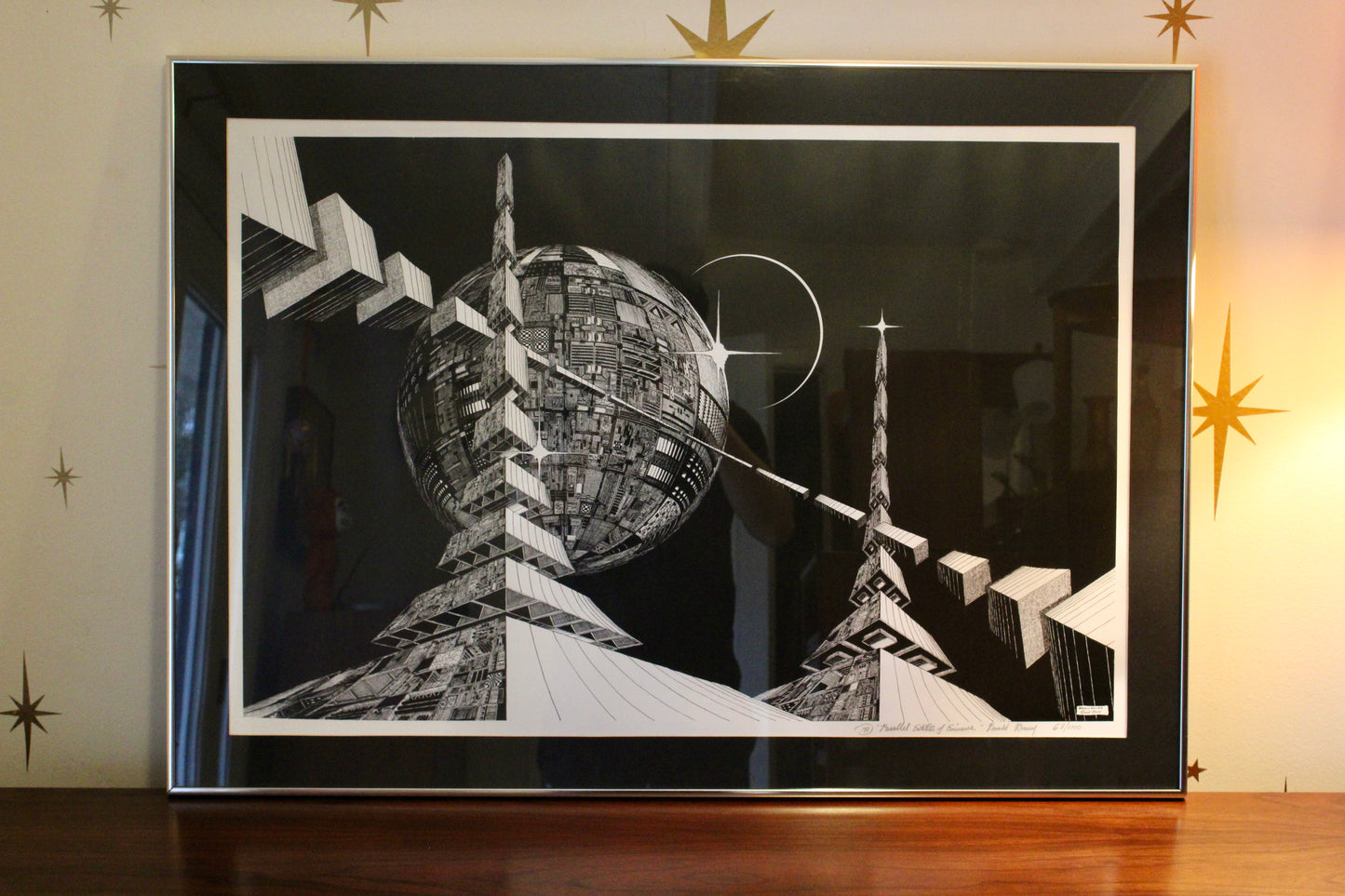 Ronald Baum - Framed Print "Parallel Entities of Eminence", 1978