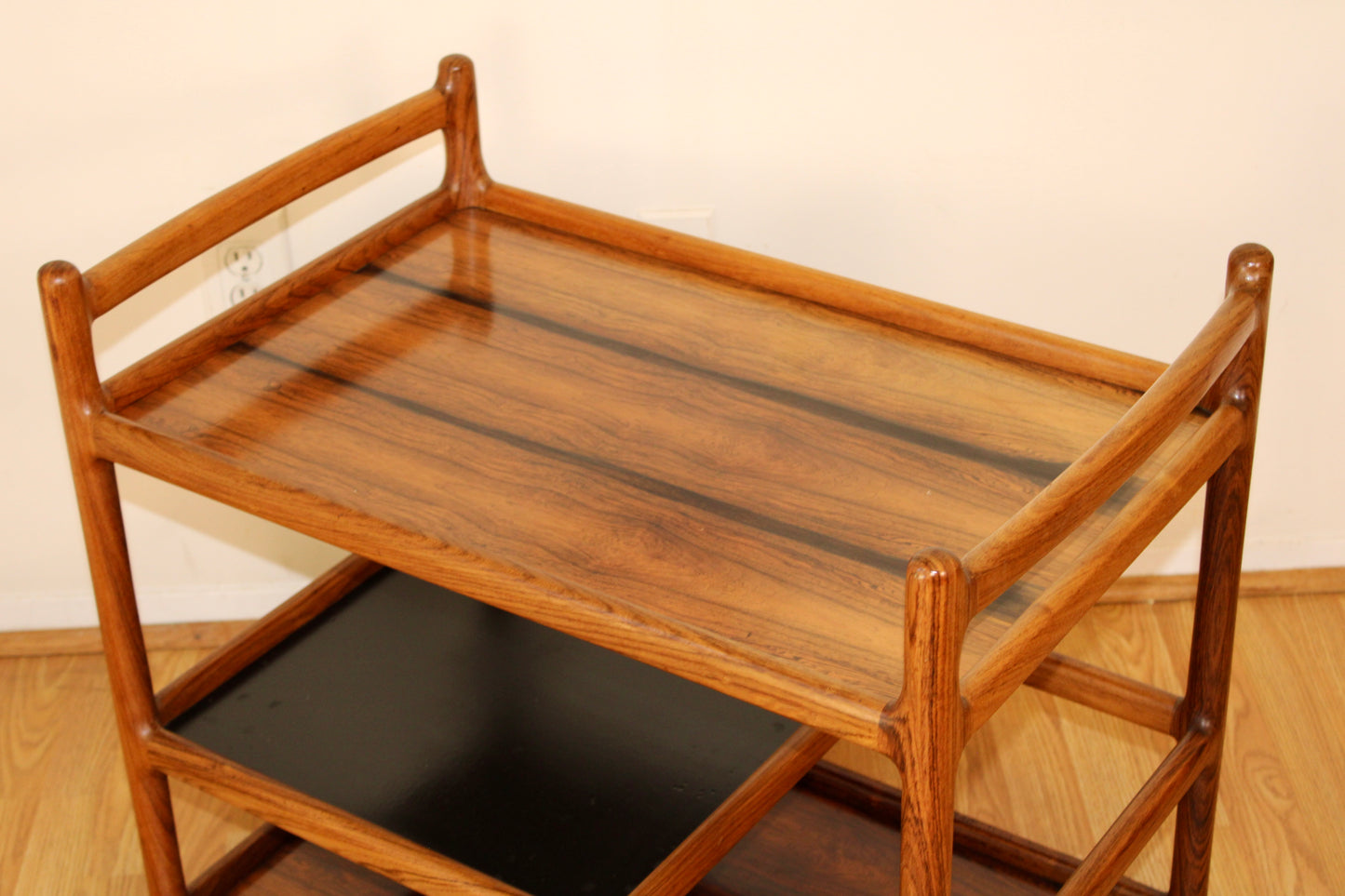 Henning Korch - Danish Rosewood 3-Tier Bar Cart/Trolley