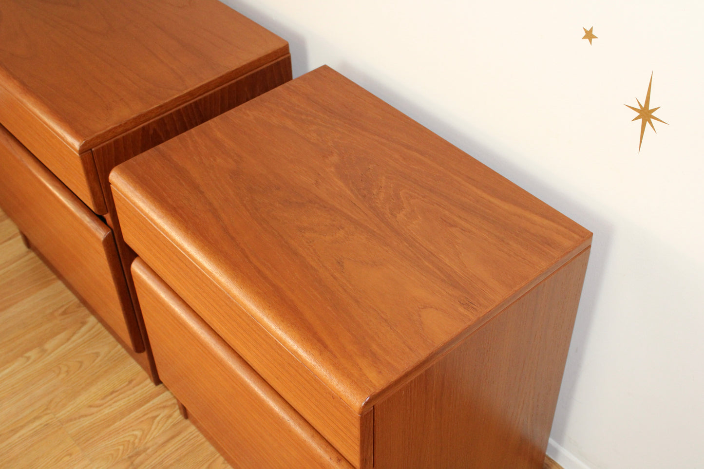 Pair of Danish Teak Nightstands
