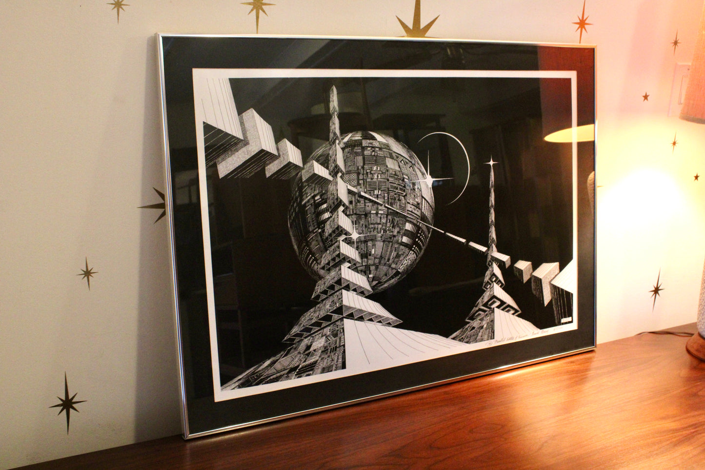 Ronald Baum - Framed Print "Parallel Entities of Eminence", 1978