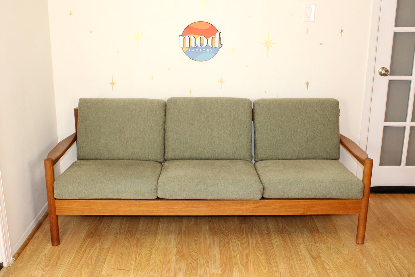 Danish Modern Teak 3-Seat Sofa
