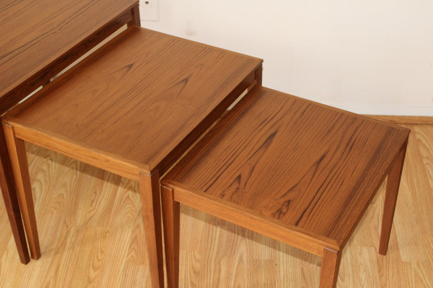 Danish Teak Nesting Tables, Set of 3