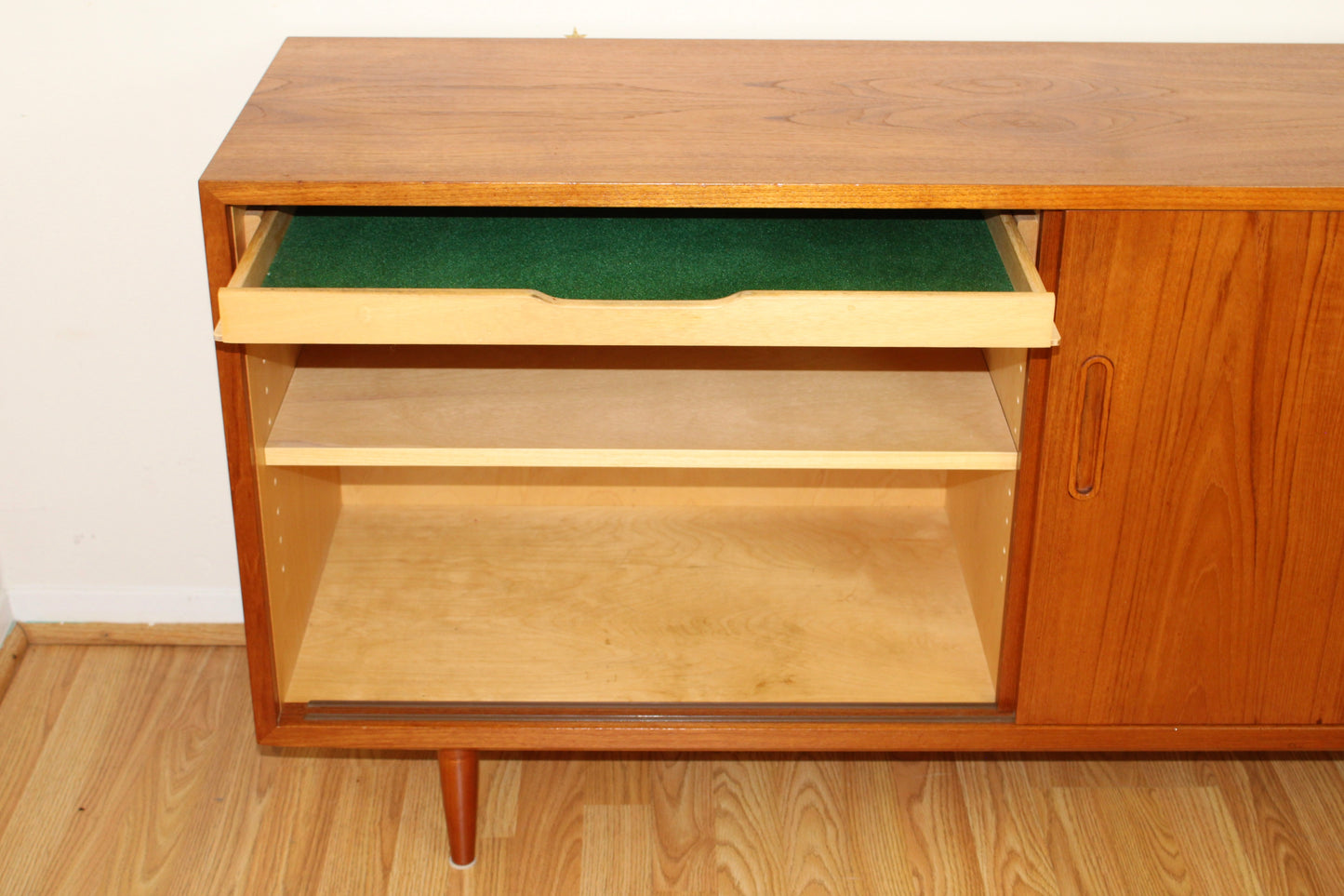 Danish Modern Teak Compact Sideboard