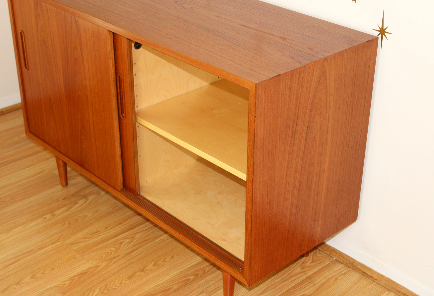 Danish Teak 42" Compact Sideboard
