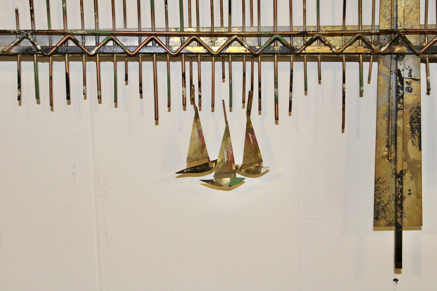 C. Jere Signed Golden Gate Bridge Wall Sculpture