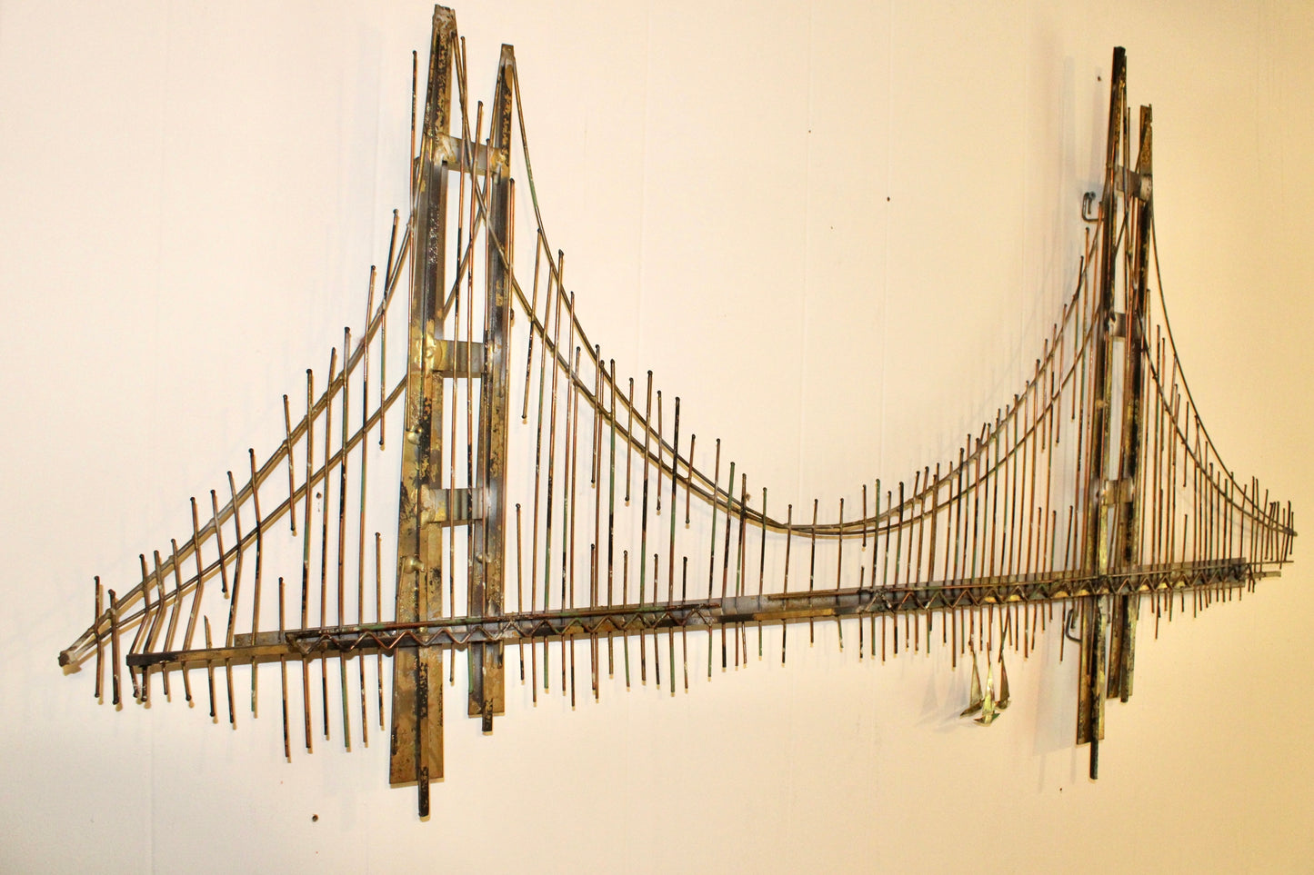 C. Jere Signed Golden Gate Bridge Wall Sculpture