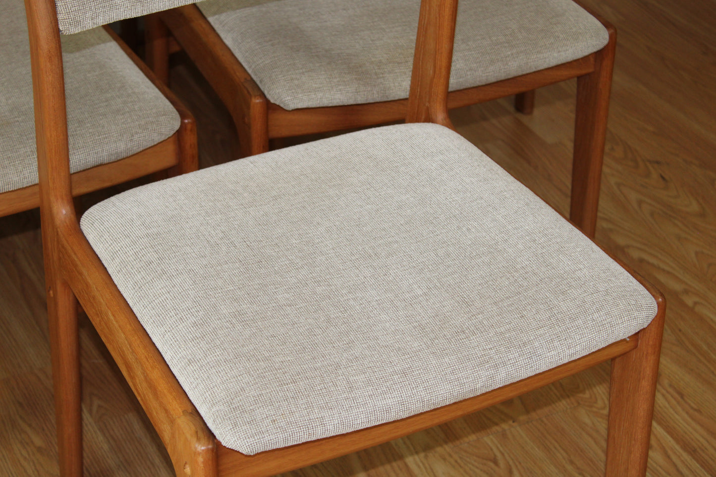Set of Six Scandinavian Teak Dining Chairs