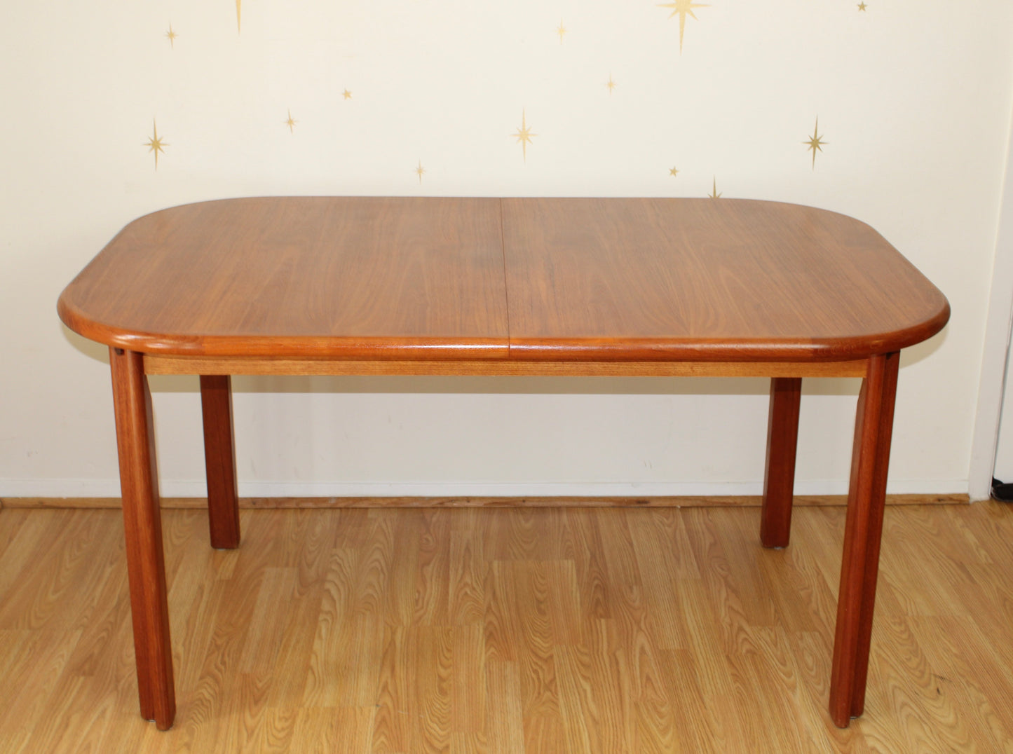 Vintage Teak Dining Table with Butterfly Leaf