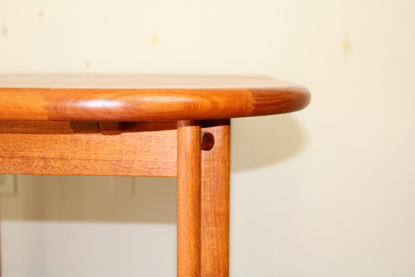Vintage Teak Dining Table with Butterfly Leaf