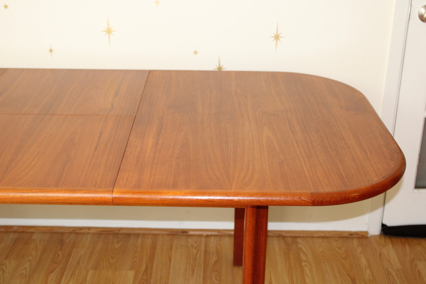 Vintage Teak Dining Table with Butterfly Leaf