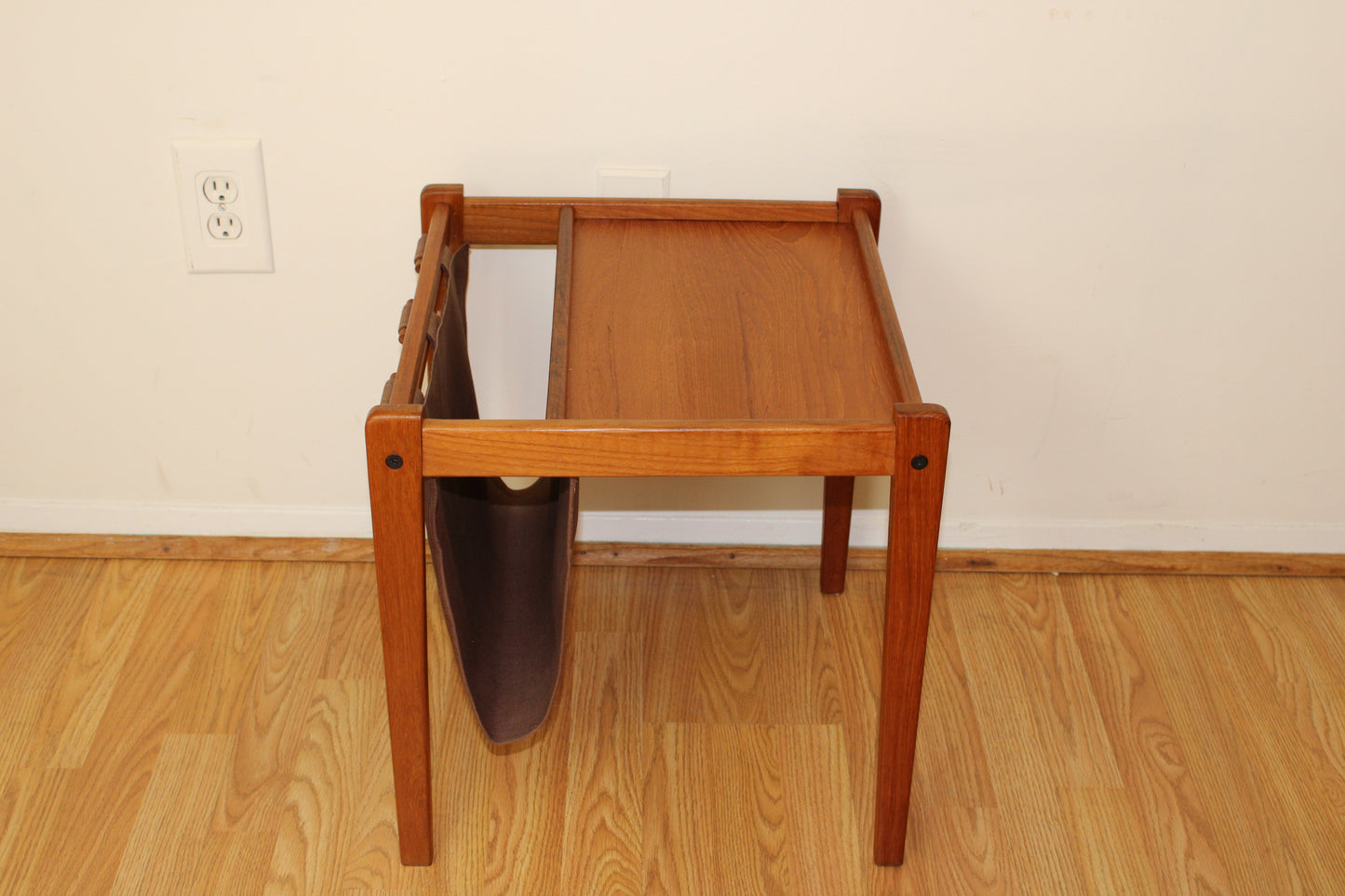 Danish Modern Teak Magazine Rack Table