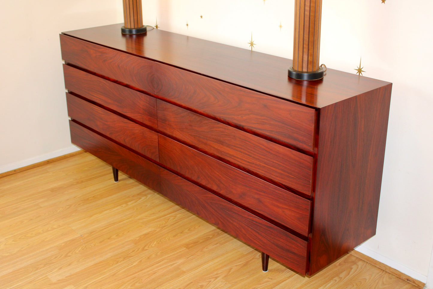 Danish Rosewood 8-Drawer Dresser