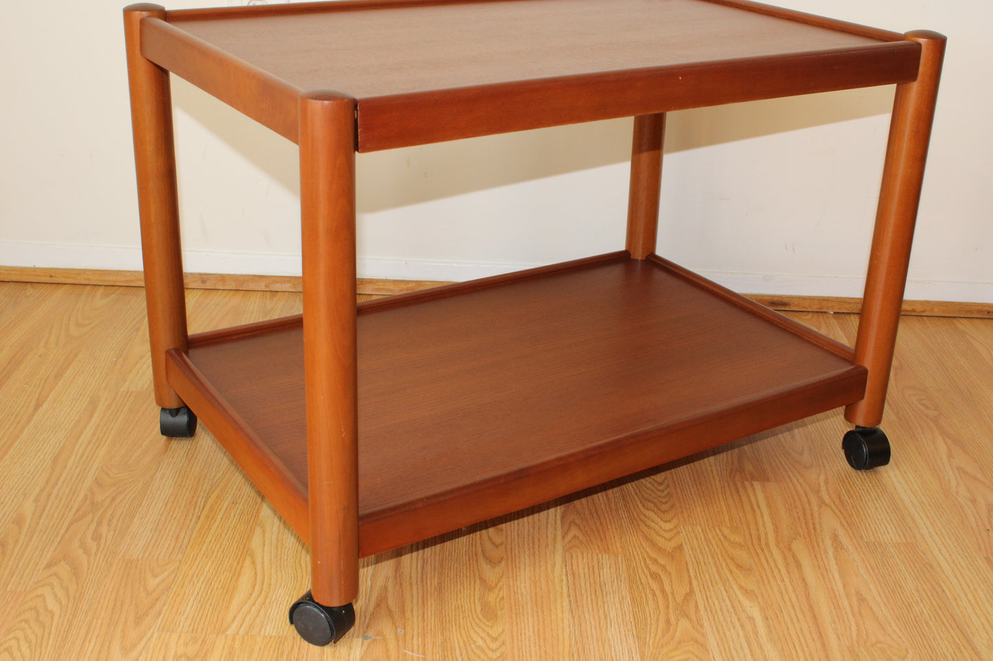 Danish Modern Teak Rolling Table