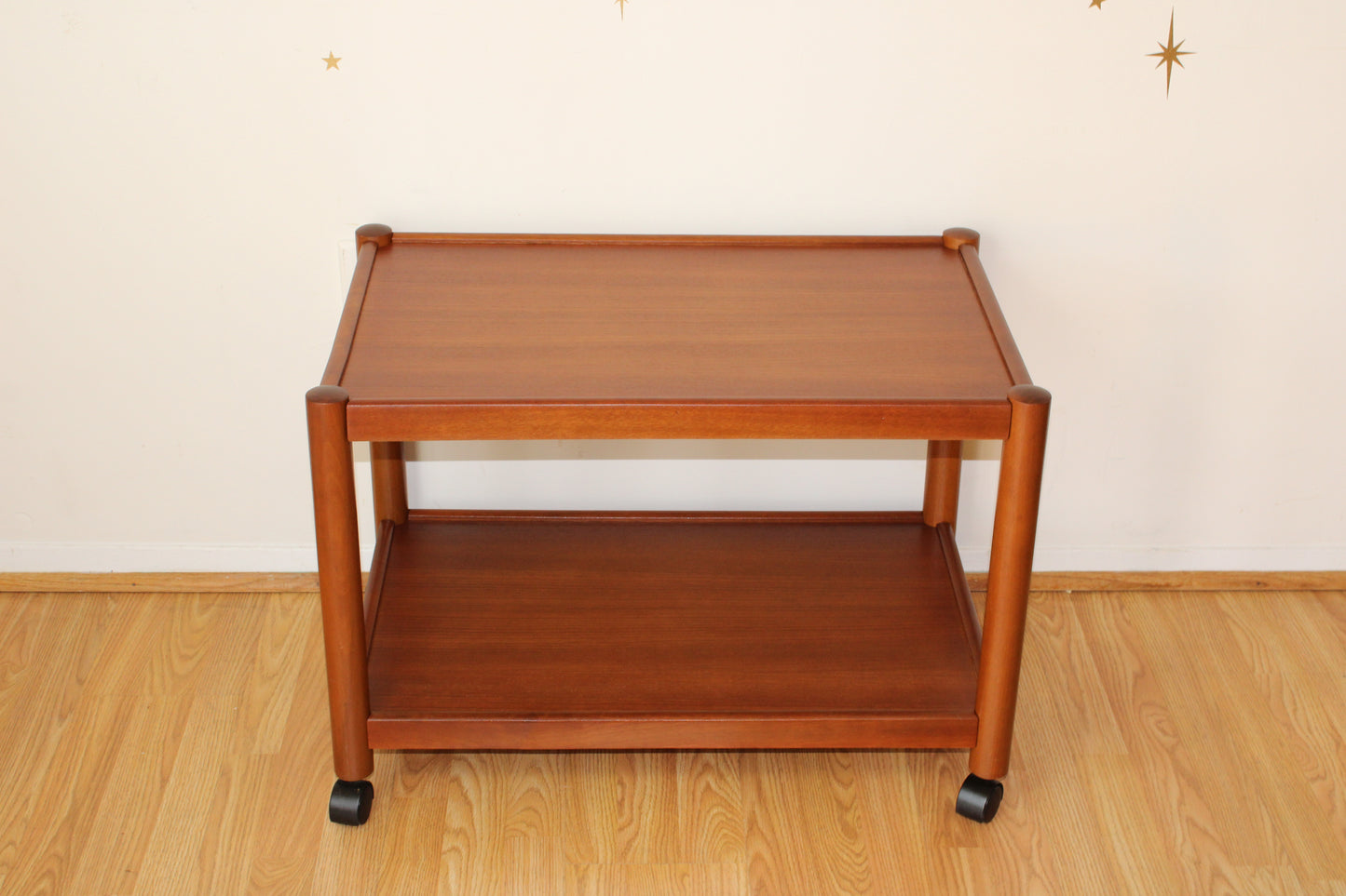 Danish Modern Teak Rolling Table