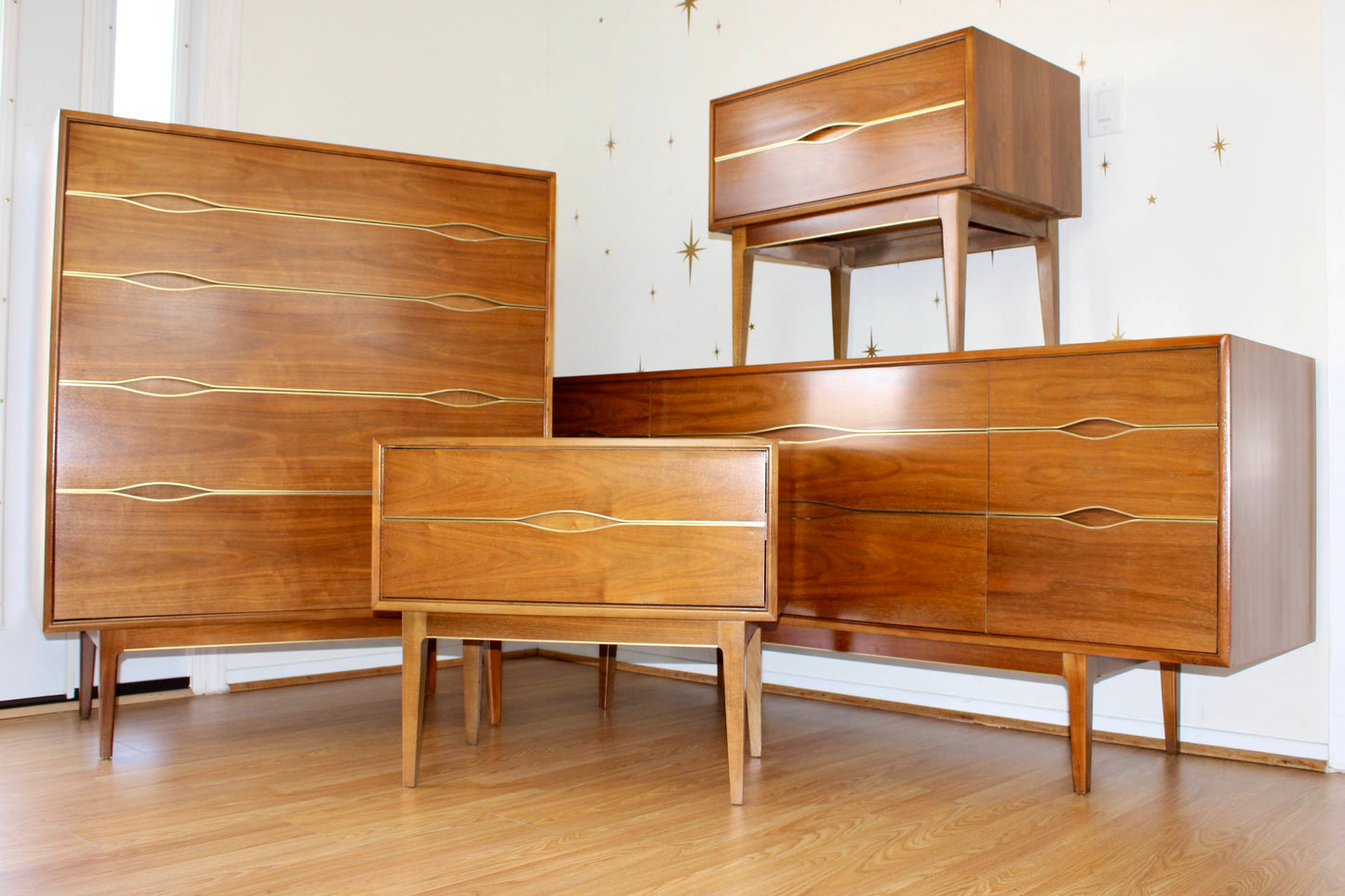 American Modernist Bedroom Set by Vignola Furniture