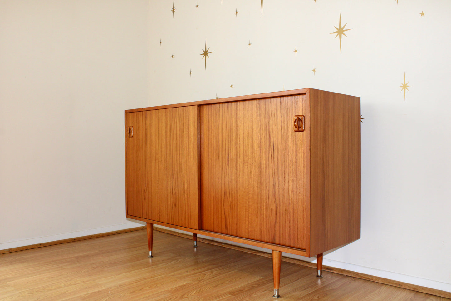 Danish Modern Teak Compact Sideboard